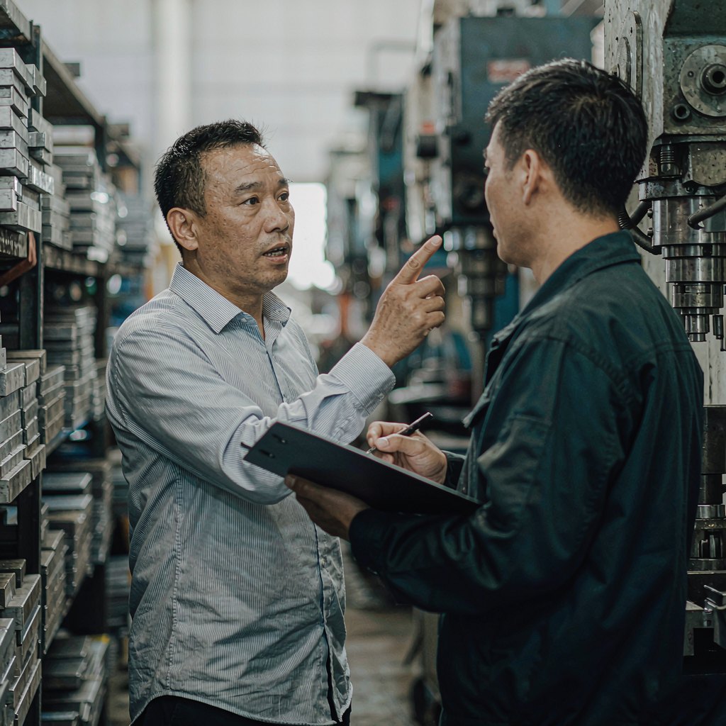 萤祥GEO 在镇江客户工厂车间实地沟通，现场拆解业务问题与核心场景
